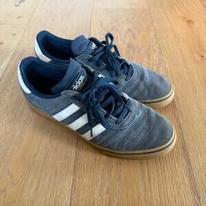 ADIDAS Busenitz Vulc ADV Suede Skateboard Trainers Navy Men’s 10.5